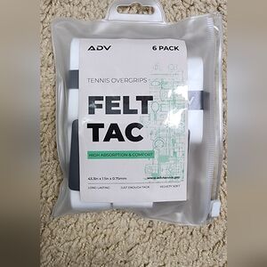 ADV White Tennis Overgrips 5 Grips